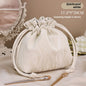 Bundle Mouth Cosmetic Bag – Large Capacity Storage Portable Makeup Bag for Women, Stylish and Functional Design for Everyday Use