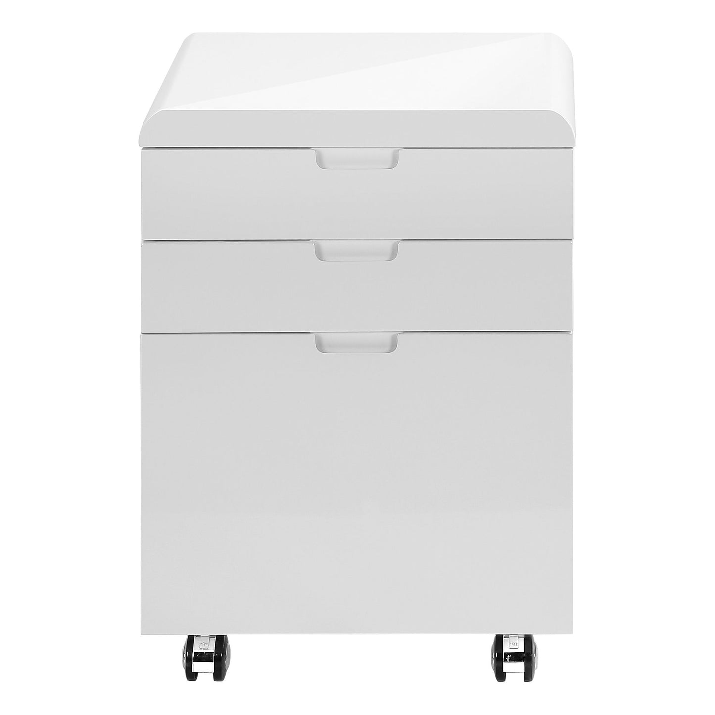 File Cabinet Rolling Mobile Storage Drawers Printer Stand - White