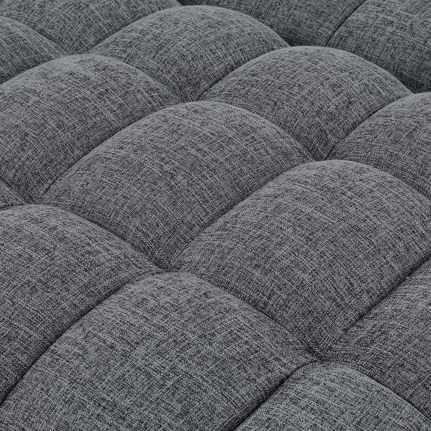 Sienna - Tufted Convertible Sleeper Sofa With Chaise - Gray