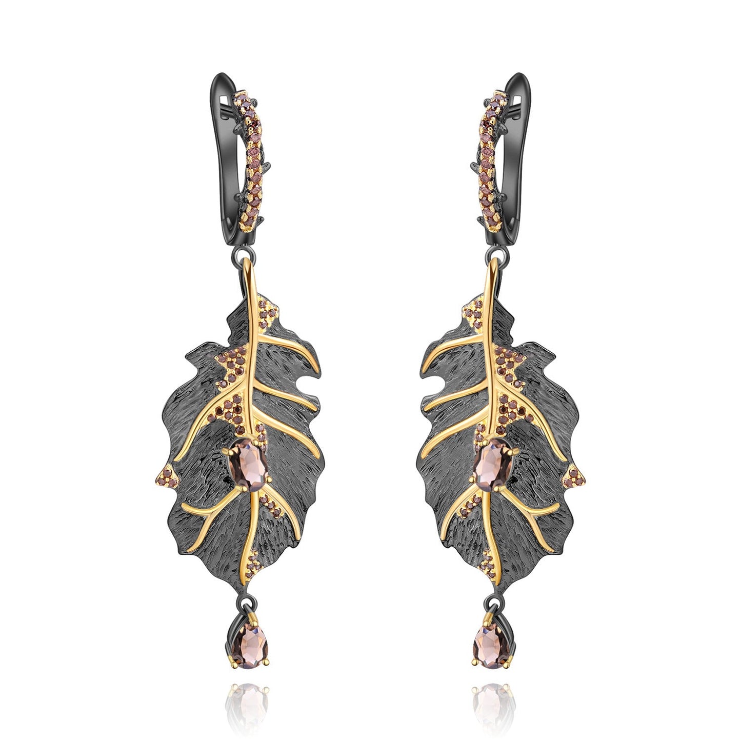 Personalized Design 925 Silver Natural Colored Gems Necklace Earrings