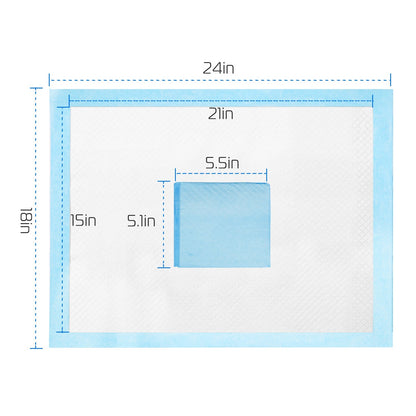50Pcs/Set Dog Training Pads Puppy Pee Pads Cat Wee Mats Potty-Train 24ÕÕ*18ÕÕ M
