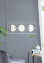 3 Mirror Piece Wall Mirror InRectangular Frame, Home Wall Decor For Bedroom Living Room