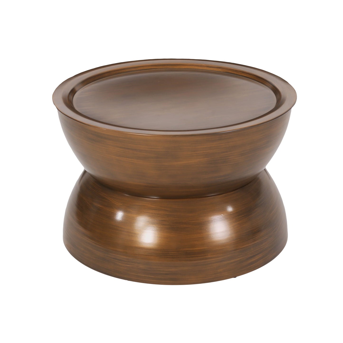 Sparling Modern Iron Hourglass Coffee Table