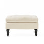 Lofton Pillow Top Ottoman With Button Tufting - Cream