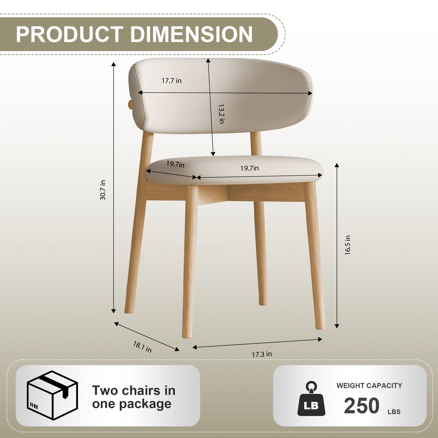 Mid-Century Modern Dining Chair (Set of 2)