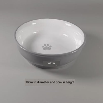 Tail Single Medium Anti-tip Neck Guard Cute Dog Bowl