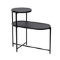 Round Coffee Table With Storage Tray 2 Tier Oval End Tables Wooden Small Side Table For Living Room