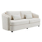 Mariko - Sofa With 2 Pillows - Beige Linen