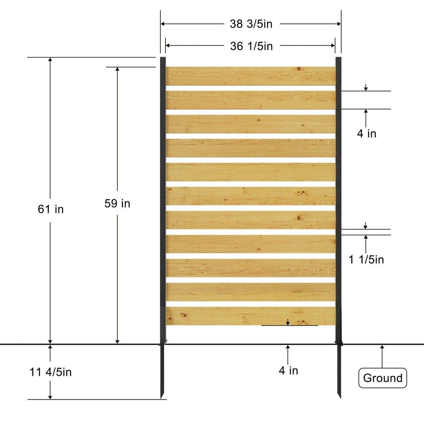 Outdoor Privacy Screen For Pool And Equipment Enclosures
