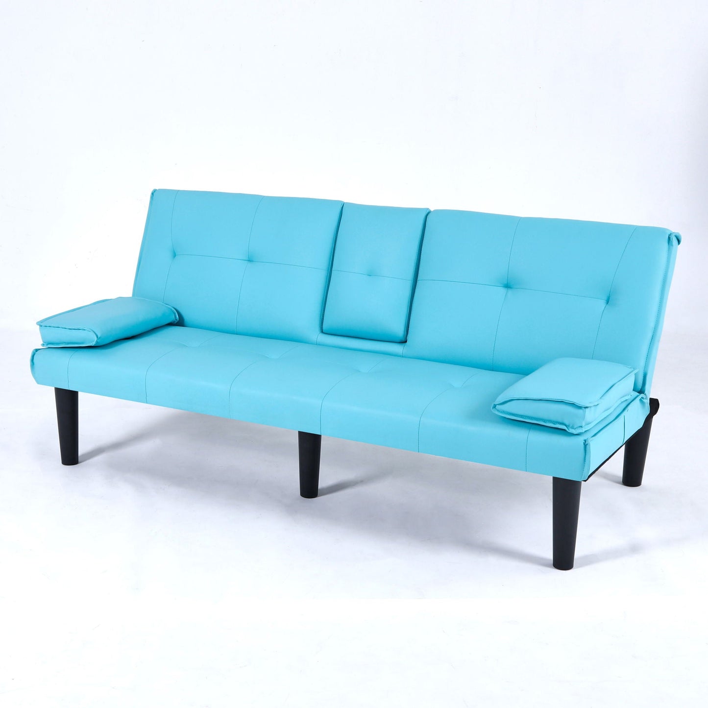 Sofa Bed With Foldable Design And Cup Holder