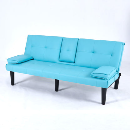 Sofa Bed With Foldable Design And Cup Holder
