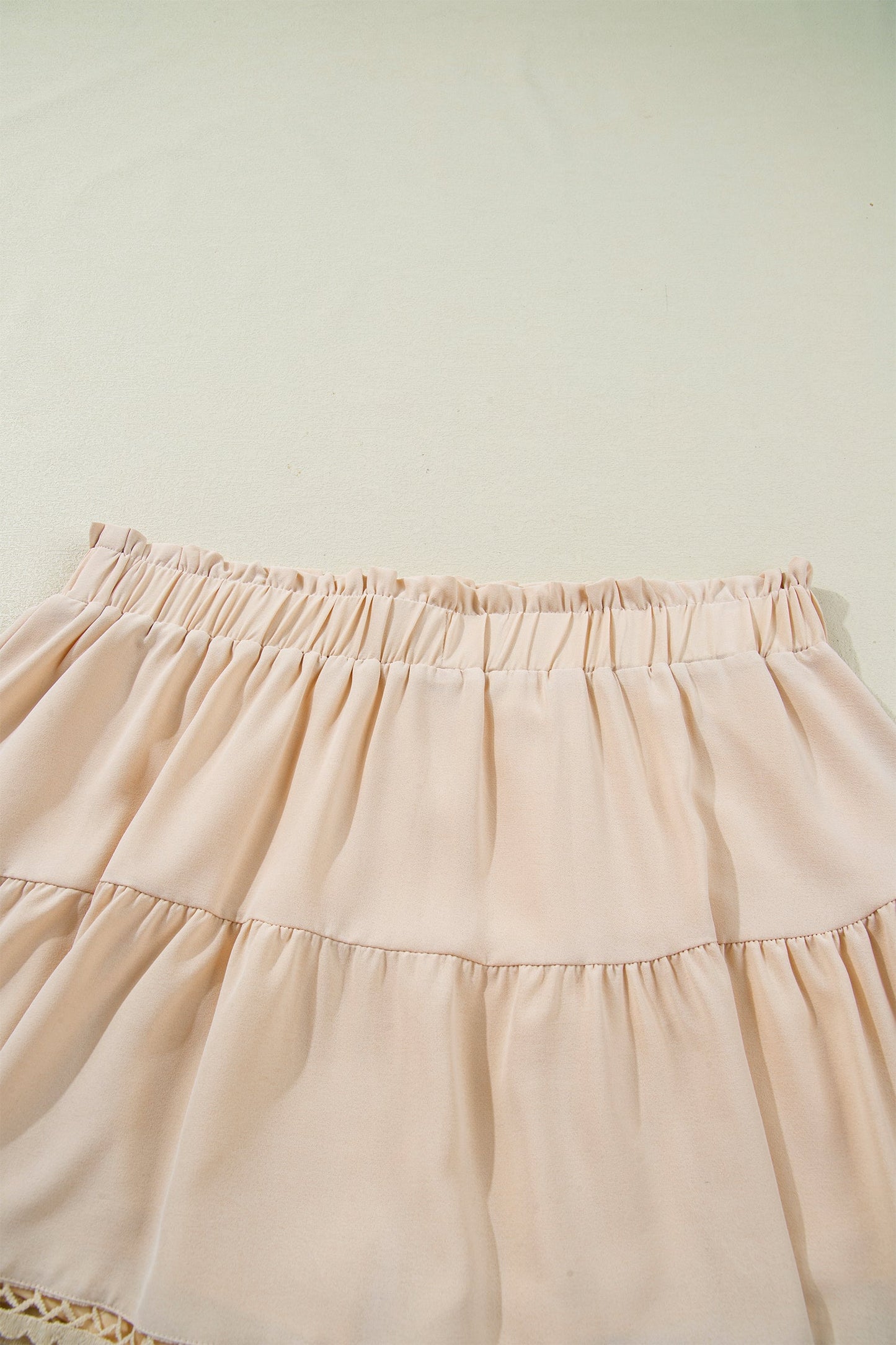 Millie Trim Boho Ruffled PLUS Shorts