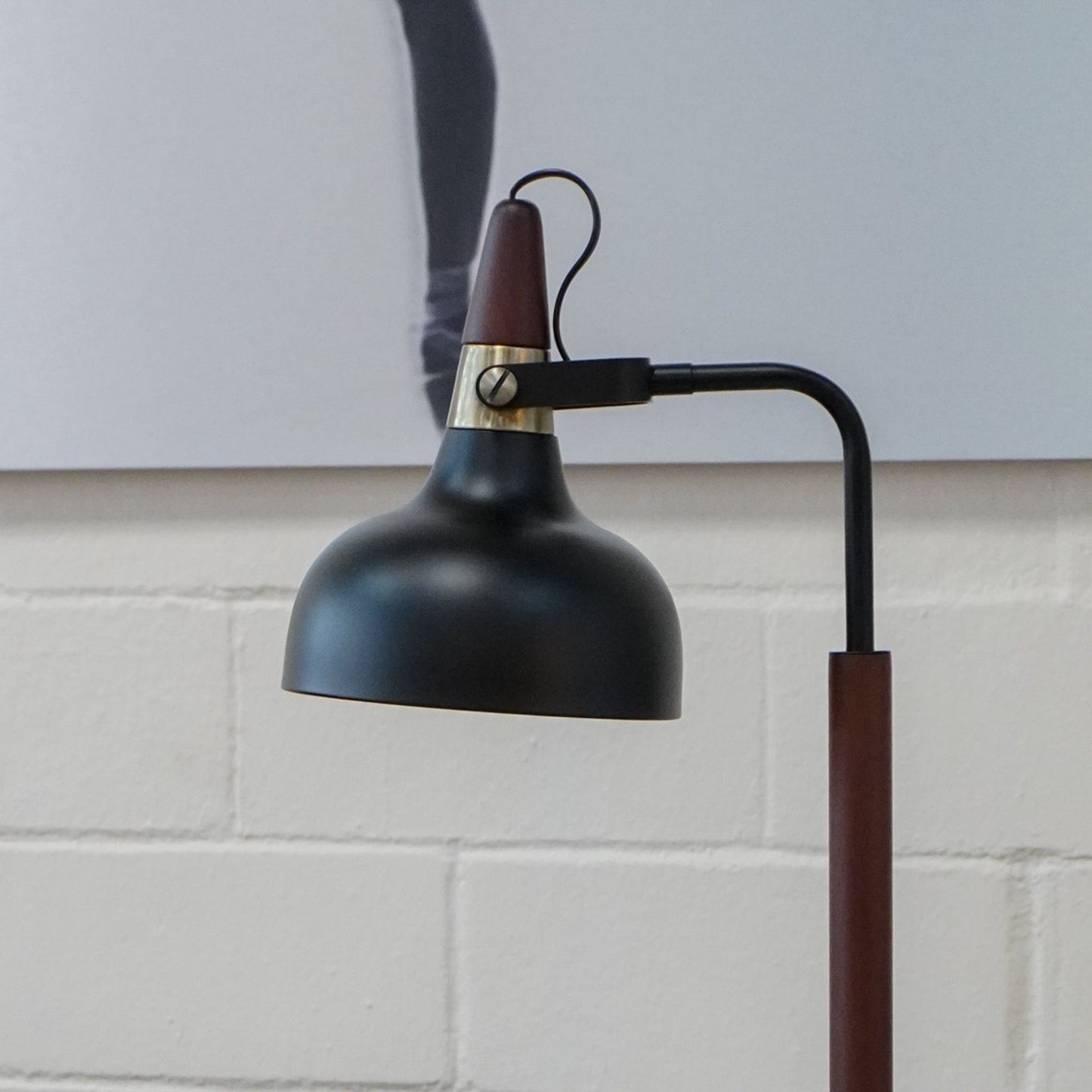 Glowlite - Table Lamp With Cone Shade - Black