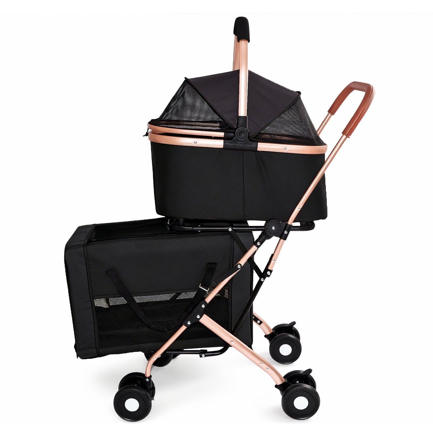 Double Pet Stroller for Small and Medium Dogs and Cats