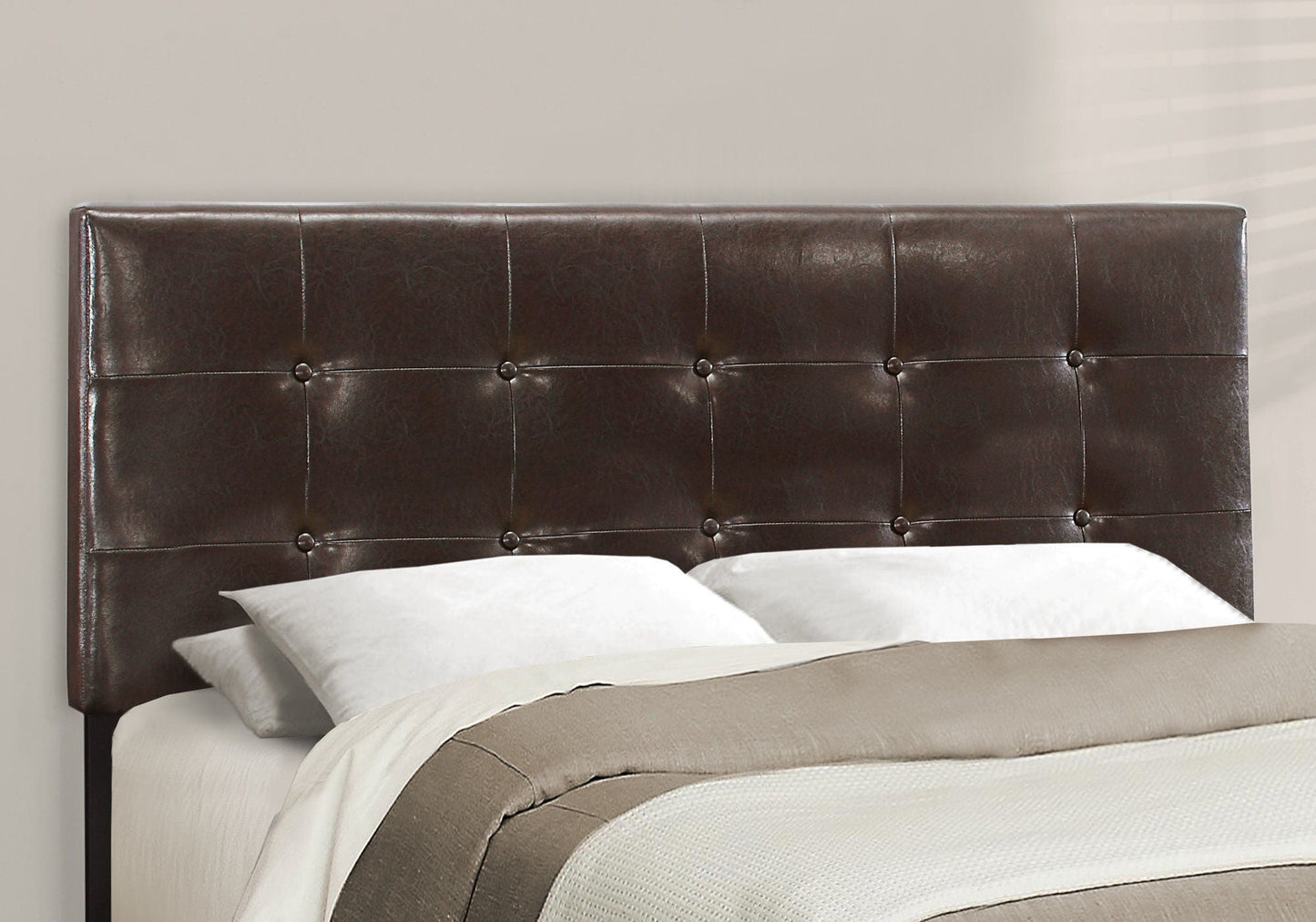 Transitional Upholstered Bed Frame