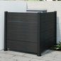 50" W x 49" H Outdoor Privacy Screen, Air Conditioner Fence, All-Weather Vinyl Privacy Fence Screens with Aluminum