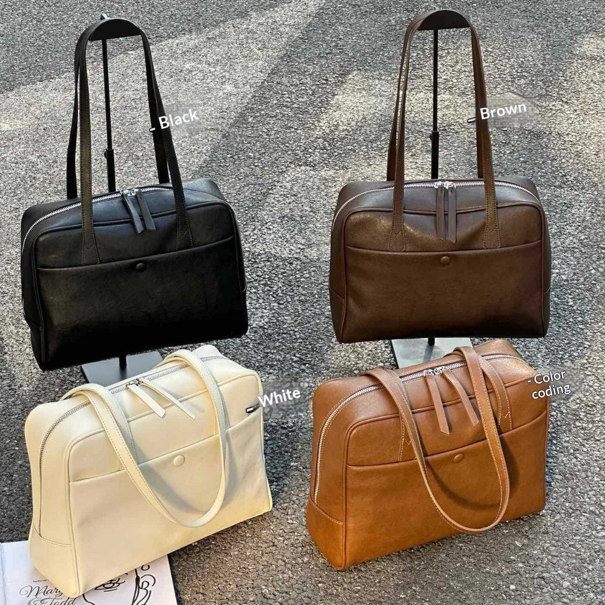 New European And American Style Vintage Genuine Leather Women's Bag, Large Capacity Commuter Vegetable-tanned Cowhide Underarm Shoulder Bag