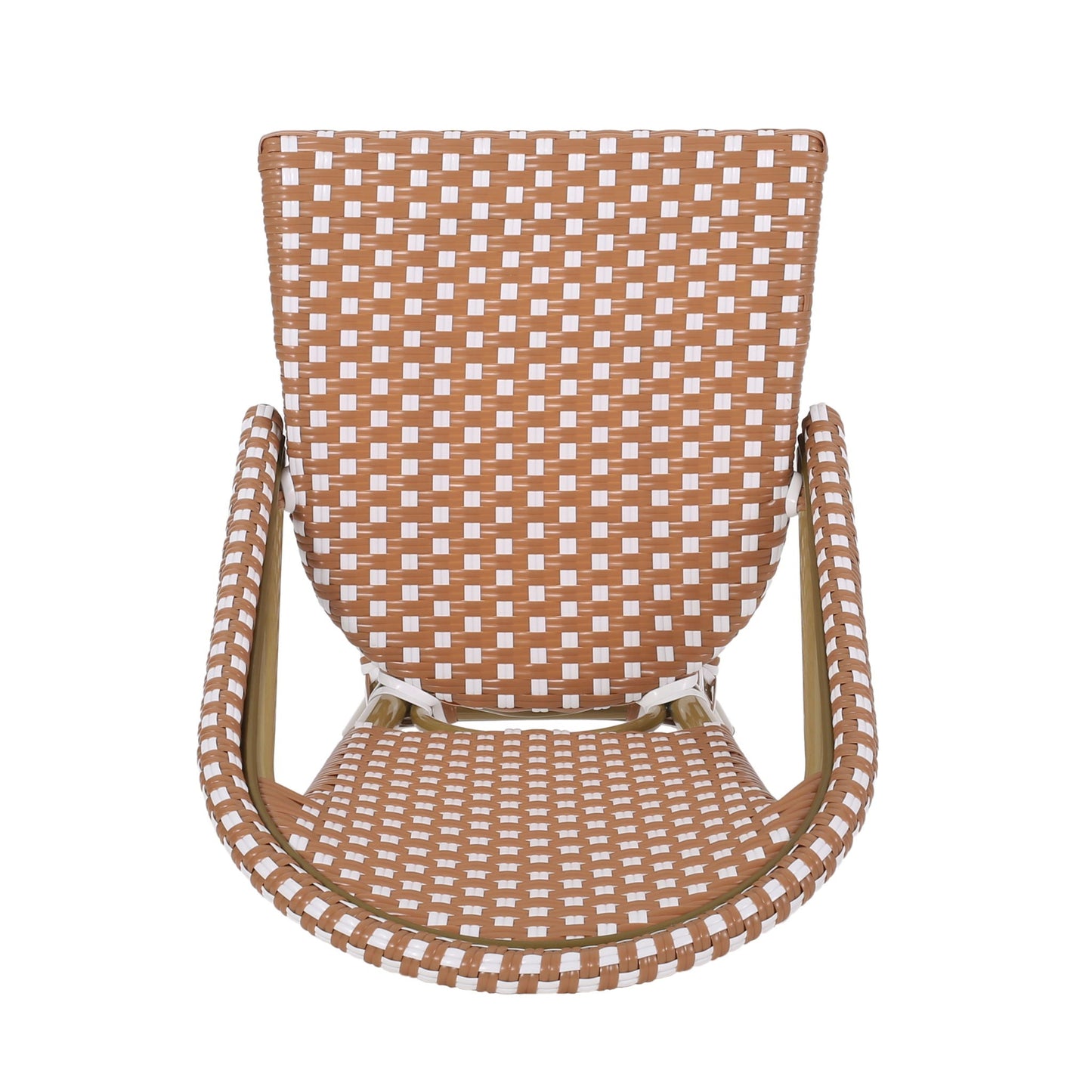 Outdoor PE Rattan French Barstool Set