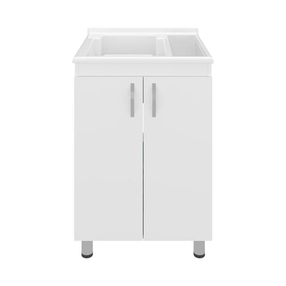 Foster 2 Door Utility Tub and Sink Freestanding Cabinet