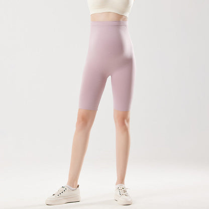 New Pregnant Women Yoga Pants Nude Feel High Elastic Belly Support Maternity Pants