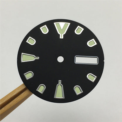 Seiko-modified Watch Dial With Luminous Numerals