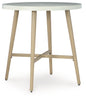 Seton Creek - Round Bar Table With Umbrella Option - Beige