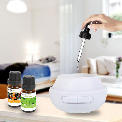 Drop-shaped Cool Mist Humidifier Ultrasonic Aroma Essential Oil Diffuser w/LED Light for Office Home Room Vehicle Study Yoga Spa