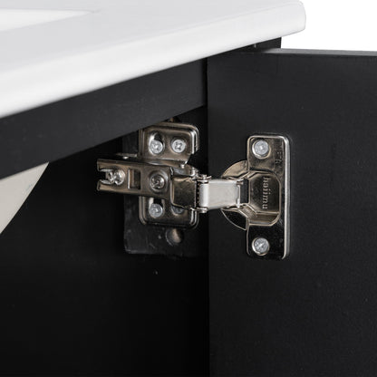 Bathroom Vanity With Sink, Soft Close Door, Adjustable U-Shaped Shelf