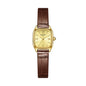 Genuine Leather Womens Watch Retro Square Dial Waterproof And Subtly Luxurious