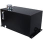 Heavy Duty Hydraulic Fluid Tank 10 Gal Steel Reservoir With Strainer, Gauge & Breather Cap For Tractors & Trucks - Black