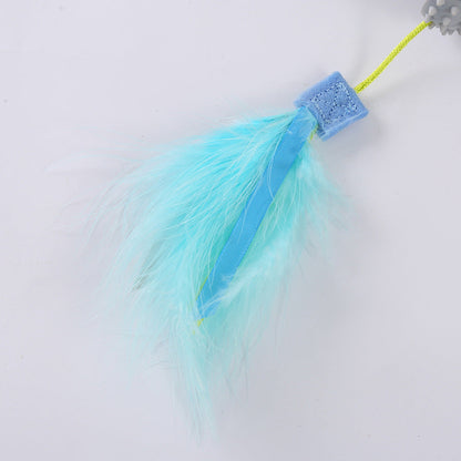 Pet Toys Relaxation Double Haired Prick Head Suction Cup Cat Toy Plastic Grinding Teeth Cat Toy Cat Toy Wand