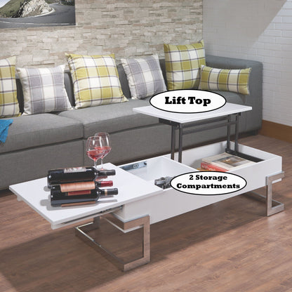 Calmam High Gloss Coffee Table With Lift Top