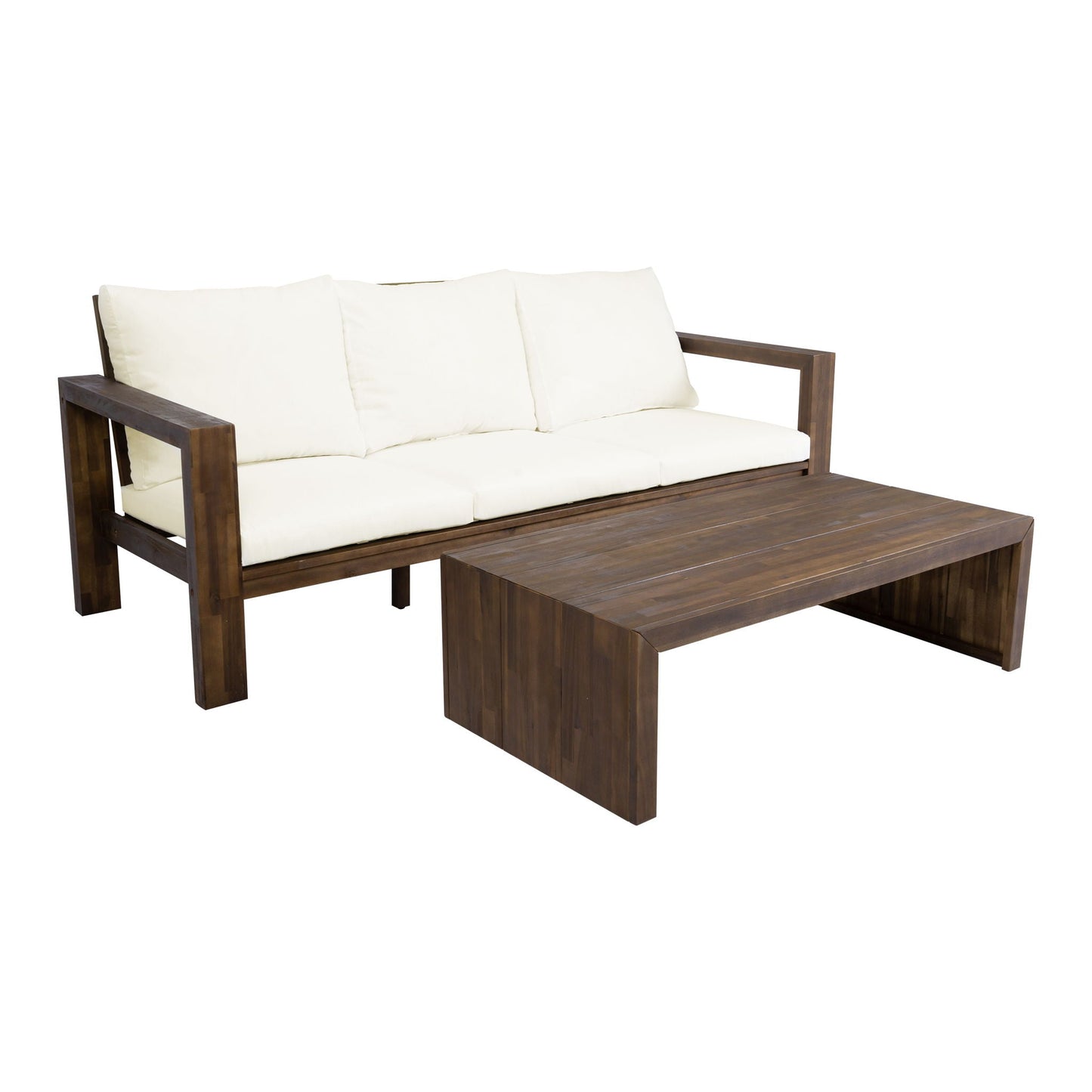 3 Seater Patio Set, Outdoor Sofa & Coffee Table Set