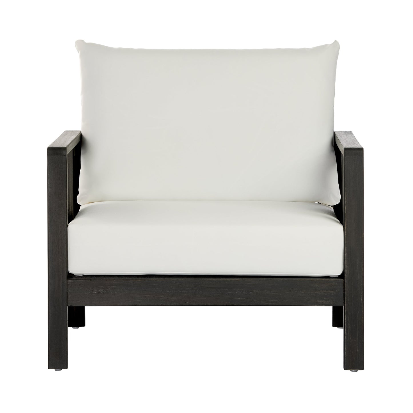 Outdoor Club Chair with Acacia Wood Frame