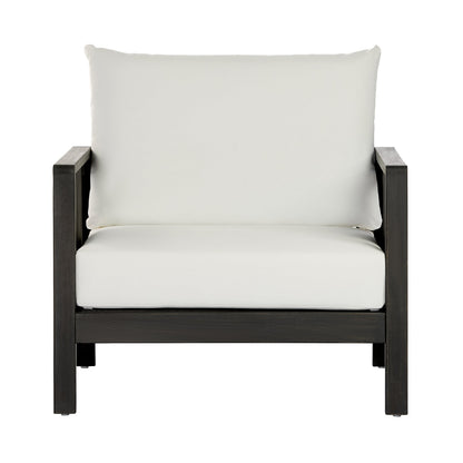 Outdoor Club Chair with Acacia Wood Frame