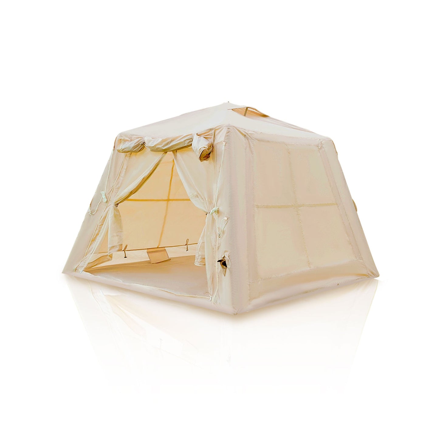 5.76 m² Inflatable Tent for Camping with Canopy
