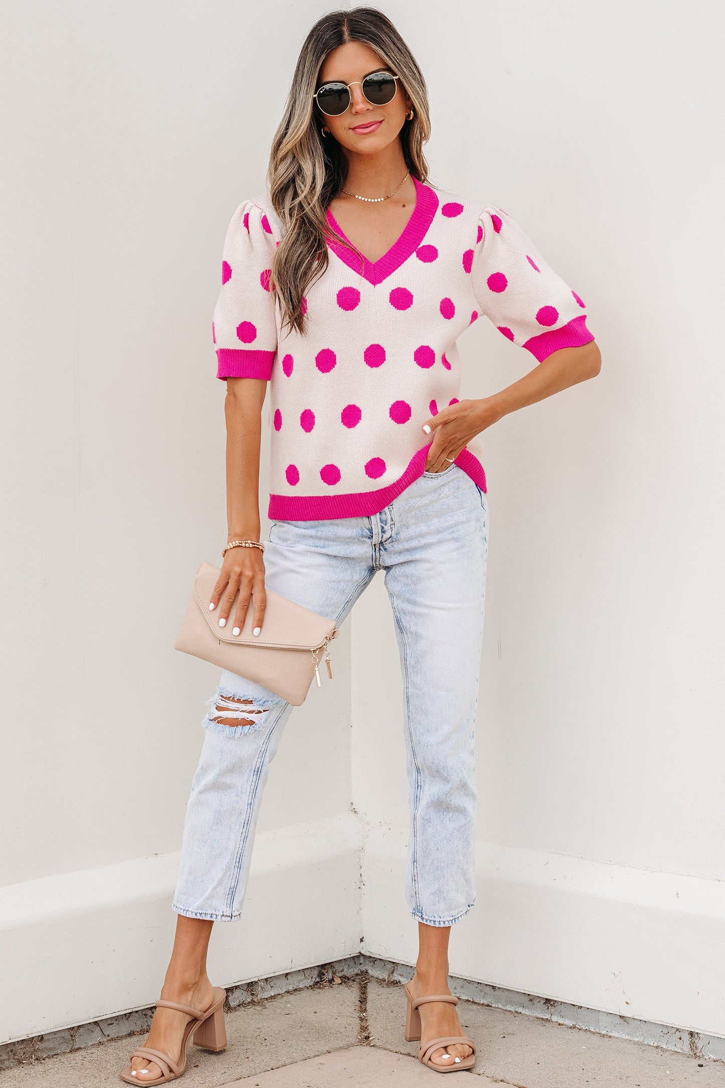 Alexia Puff Short Sleeve Sweater