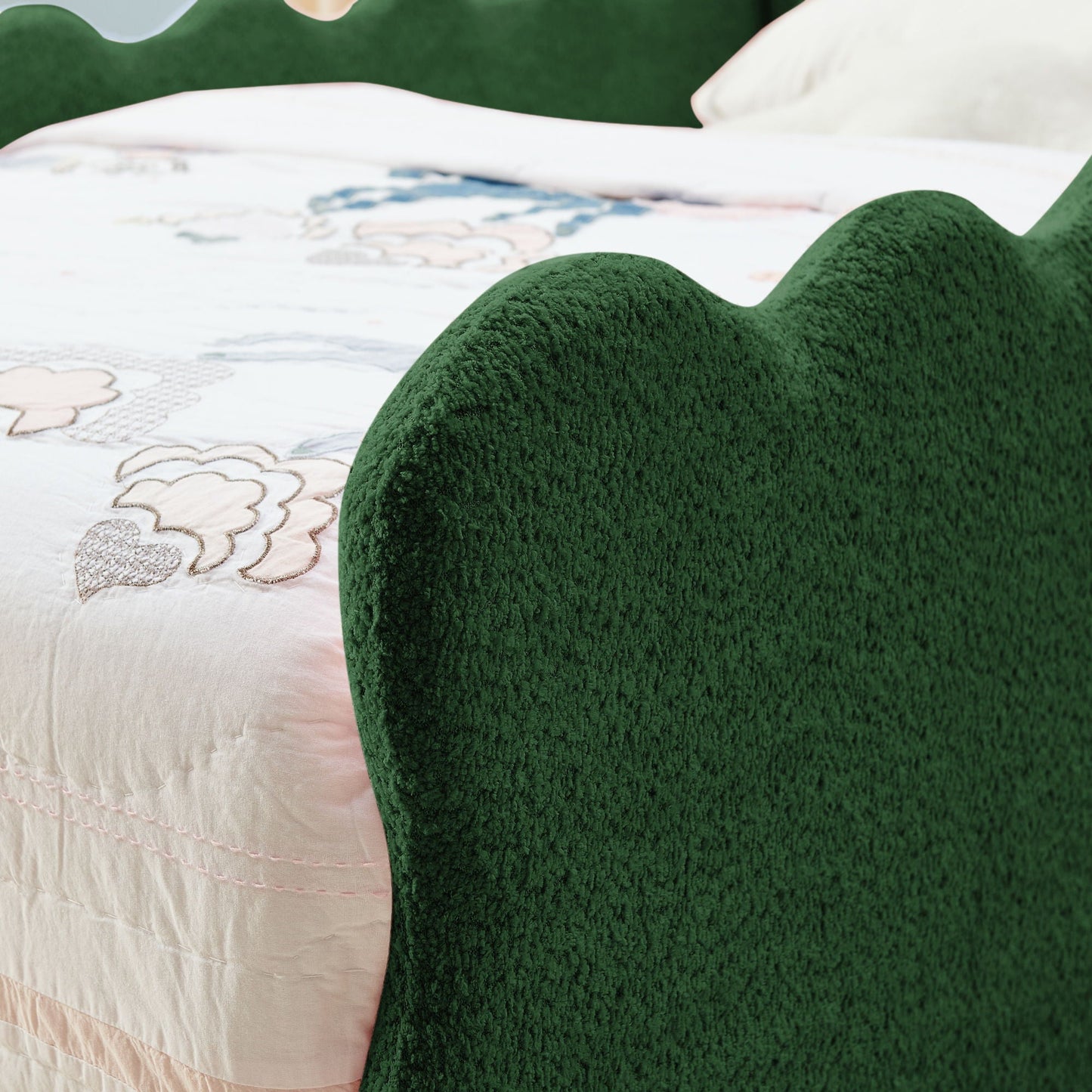 Cute Dinosaur Shaped Bed With Safety Guardrail, Toddler Frame