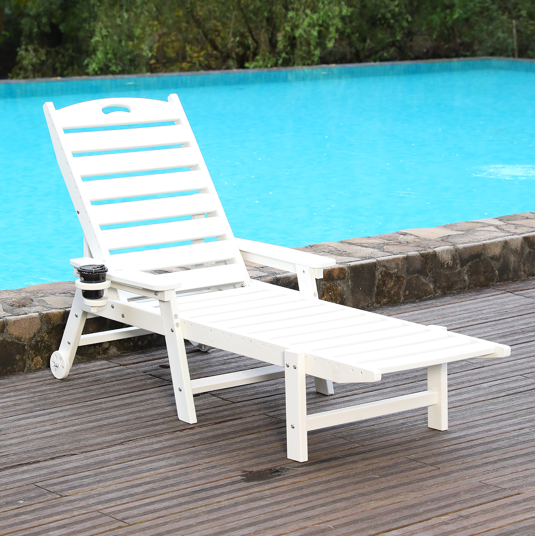 HDPE Chaise Lounge Chair Outdoor