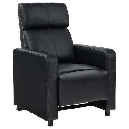 Push Back Recliner - Black