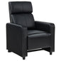 Push Back Recliner - Black