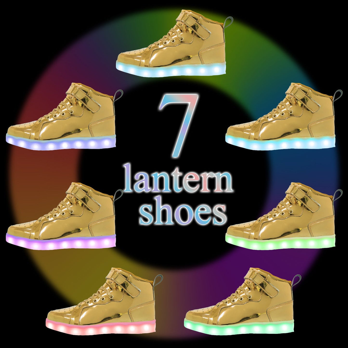 LED Lamp High-top Board Shoe Light Shoes Charging Dancing Shoes