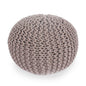 Moro Knitted Round Pouf With Pumpkin Shape