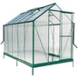 Polycarbonate house, Heavy Duty Outdoor Aluminum Walk-In House Kit With Rain Gutter, Vent And Door For Backyard Garden