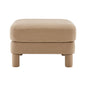 Coffee Ottoman with Boucle Fabric