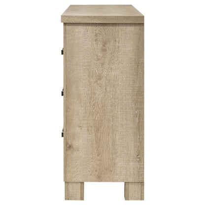 Oakglen 6-drawer Bedroom Dresser Weathered Oak