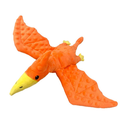 Squeaky Dog Toys Plush Dog Toy With Crinkle Paper Stuffed Durable Dog Chew Toys For Small Middle And Large Dogs Pterodactyl