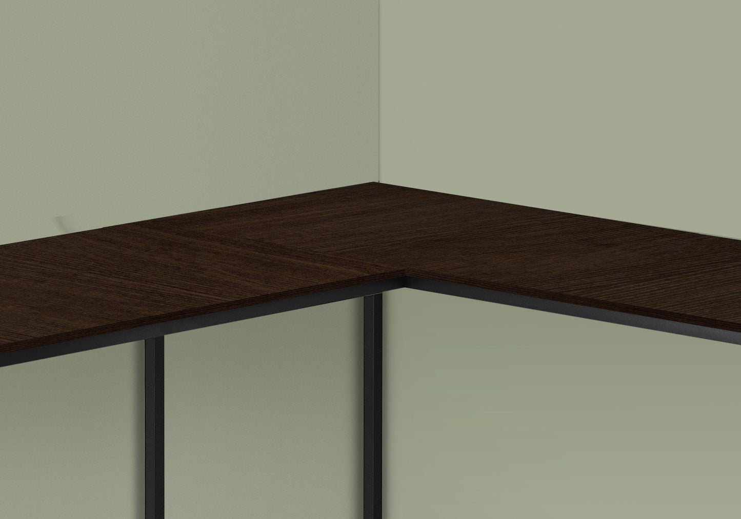 L-Shaped Corner Computer Desk with Contemporary Marble Look