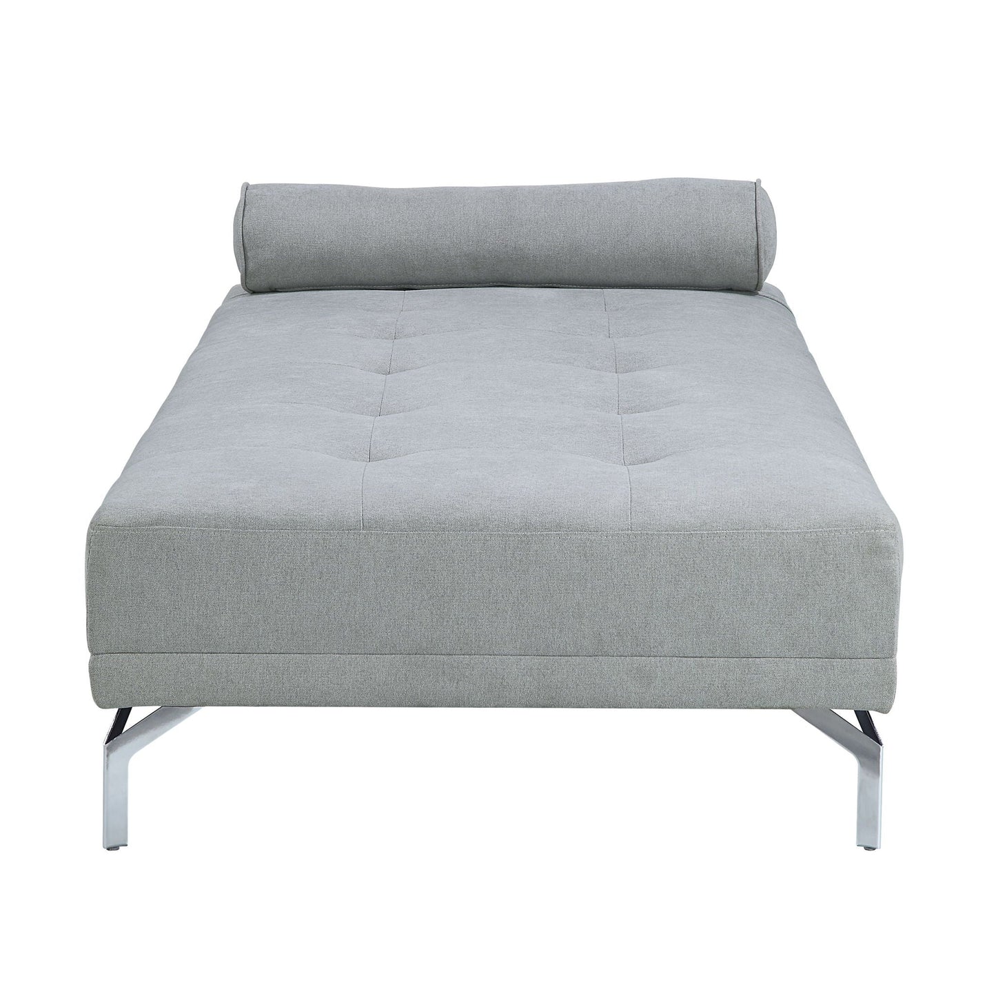 Quenti Velvet Sofa Bed With Pillow - Gray