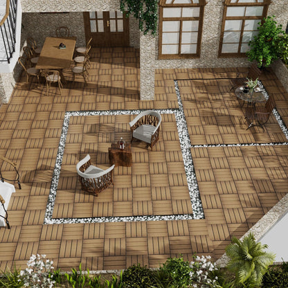 Patio Deck Tiles, Pack Of 22